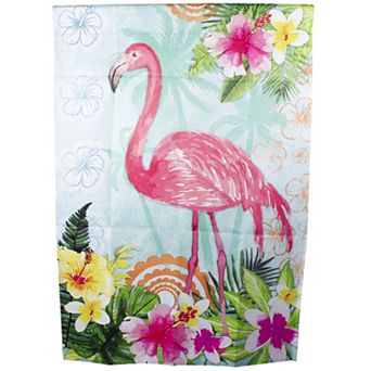 Northlight Tropical Flamingo Spring Outdoor House Flag