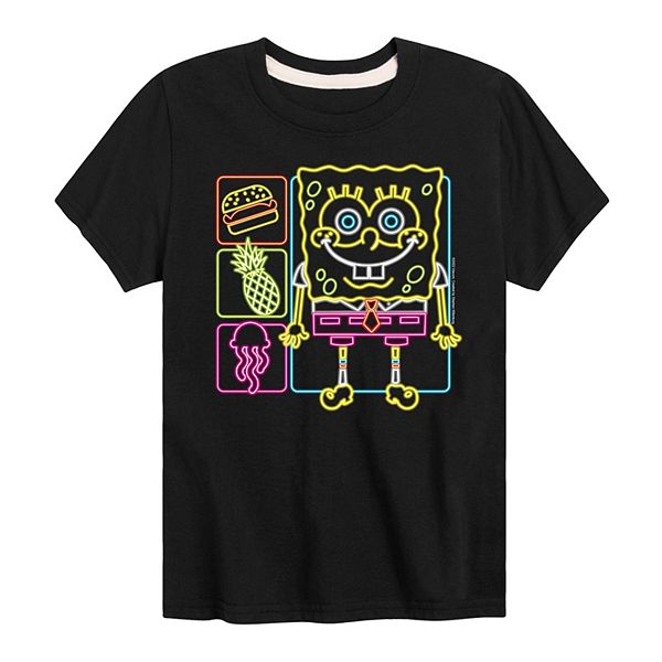 Boys 8-20 Boys SpongeBob SquarePants Neon Grpahic Tee