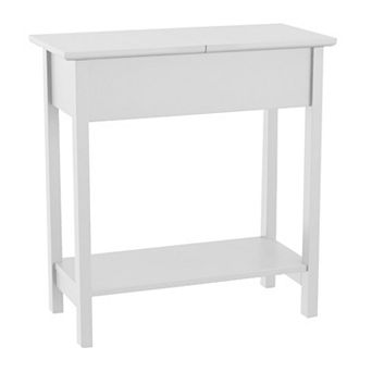 Lavish Home Flip-Top End Table with Built-In Storage