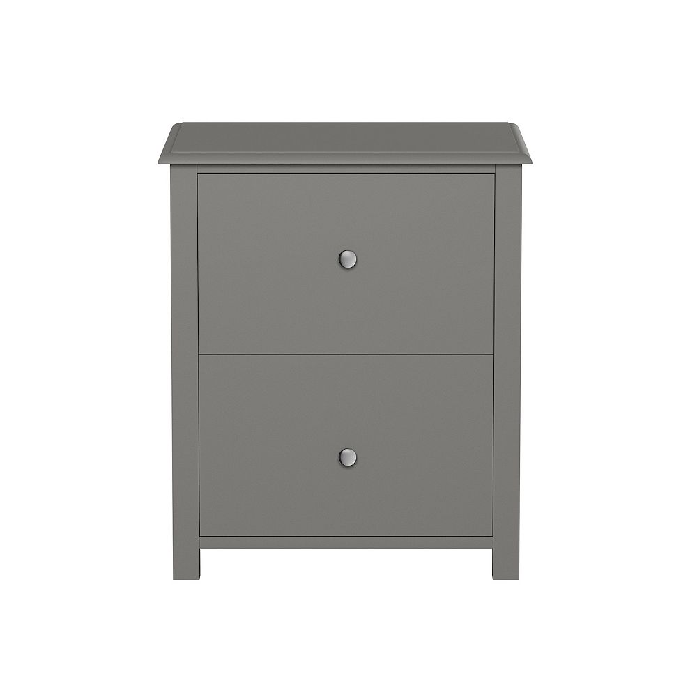 Lavish Home End Table with 2 Drawers