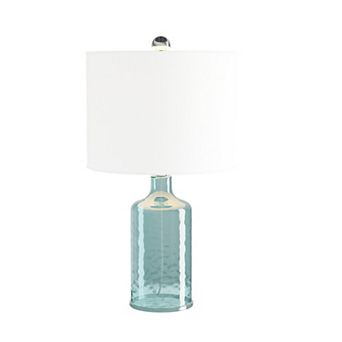 Lavish Home Clear Glass Lamp with Open Base