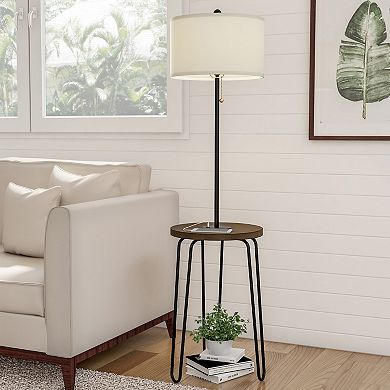 Lavish Home Mid-Century Modern Nightstand or Side Table