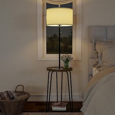Lavish Home Mid-Century Modern Nightstand or Side Table