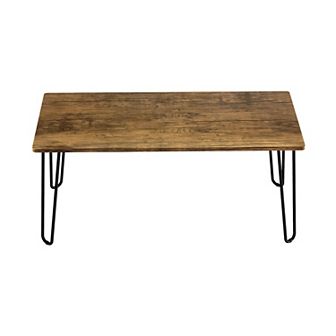 Lavish Home Coffee Table with Hairpin Legs
