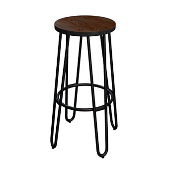 Lavish Home Set of Two 24-Inch Backless Bar Stools