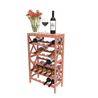 Lavish Home Freestanding 25-Bottle Wine Rack