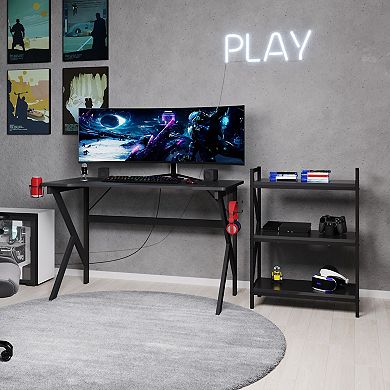 Lavish Home Book Shelf - 3 Shelf Bookcase