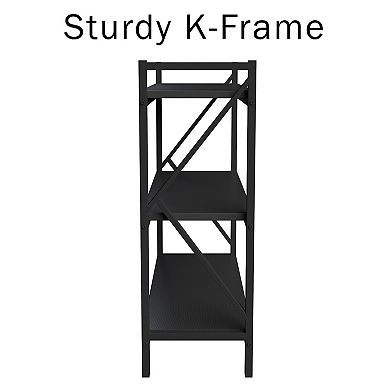 Lavish Home Book Shelf - 3 Shelf Bookcase