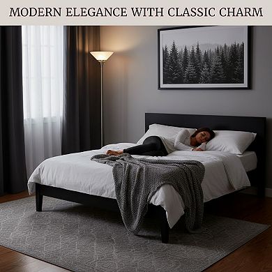 Lavish Home Torchiere Brushed Silver Floor Lamp