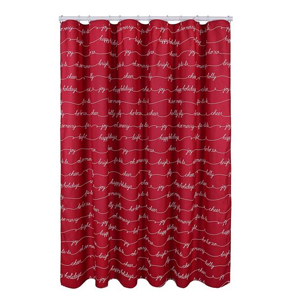 St Nicholas Square Buffalo Check Holiday Shower Curtain 2 Hand Towels & Bath  Rug