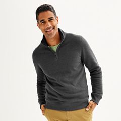 New Fashion Men's Comfortable Sweater Zipper Solid Color Long