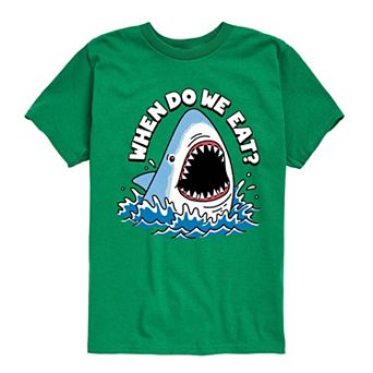 Boys 8-20 When Do We Eat Graphic Tee