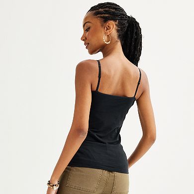 Juniors' SO® Shelf Bra Layering Cami