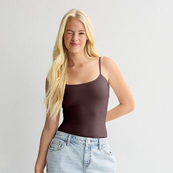 Juniors' SO® Shelf Bra Layering Cami