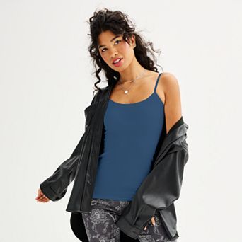 Juniors' SO® Shelf Bra Layering Cami