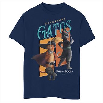 Boys 8-20 Puss In Boots The Last Wish Adventure Gatos Kitty Softpaws Graphic Tee