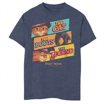 Boys 8-20 Puss in Boots The Last Wish Cat Boots Legend Graphic Tee