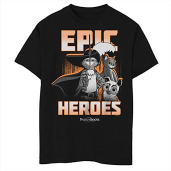 Boys 8-20 Puss in Boots The Last Wish Epic Heroes Graphic Tee