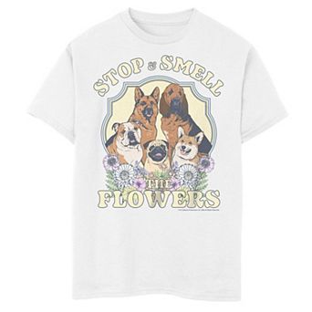 Boys 8-20 A Dog's Purpose Stop And Smell The Flowers Badge Graphic Tee