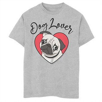 Boys 8-20 A Dog's Purpose Pug Lover Heart Graphic Tee