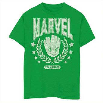 Boys 8-20 Marvel Guardians of the Galaxy Classic Marvel Team Groot Collegiate Graphic Tee