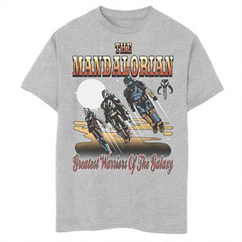 Boys 8-20 Star Wars The Mandalorian Greatest Warriors of the Galaxy Flying Graphic Tee