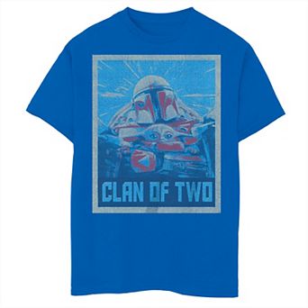 Boys 8-20 Star Wars The Mandalorian Clan of Two Din Djarin Grogu Graphic Tee