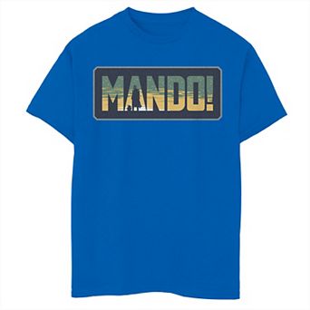 Boys 8-20 Star Wars The Mandalorian Mando Sunset Silhouettes Graphic Tee