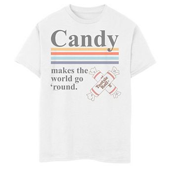 Boys 8-20 Tootsie Roll Candy Makes The World Go 'Round Stripes Graphic Tee