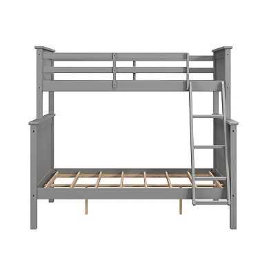 Linon Leah Twin-Over-Full Bunk Bed