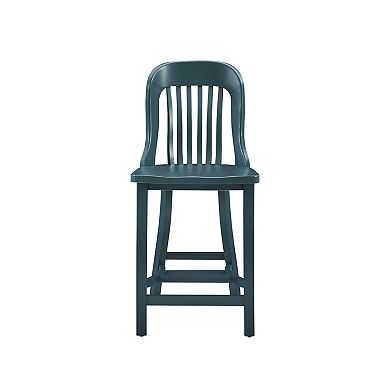 Linon Maylen Wood-Seat Counter Stool 2-Piece Set