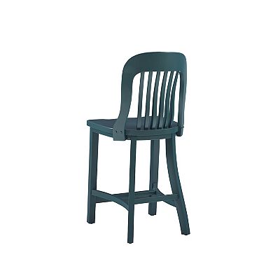 Linon Maylen Wood-Seat Counter Stool 2-Piece Set