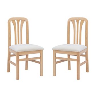 Linon Pamela Two Tone Dining Chair 2 pc Set