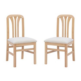 Linon Pamela Two Tone Dining Chair 2 pc Set