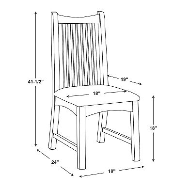 Linon Bonnie Chair 2-Piece Set