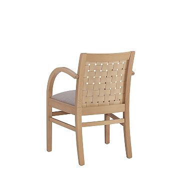 Linon Samantha Woven Arm Chair