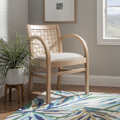 Linon Samantha Woven Arm Chair