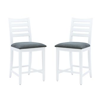 Linon Flynn 23.63 in Counter Stool 2 pc Set