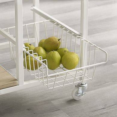 Linon Alicia Small Kitchen Cart