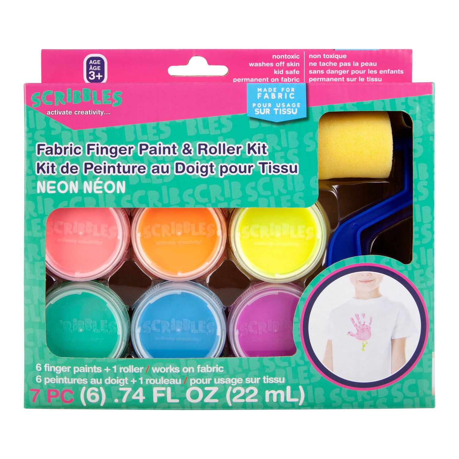 Crayola Bathtub Finger Paint Soap Body Wash - 3 oz - Bright Neon Colors 4  PACK
