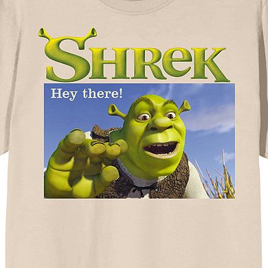 Juniors' Shrek Hey There Graphic Tee