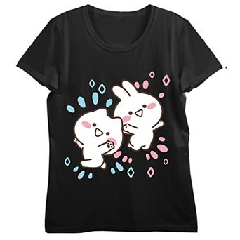 Juniors' Mimi and Neko Open Arms Graphic Tee