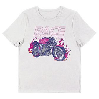 Juniors' Butterfly Motorcycle Graphic Tee