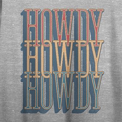 Juniors' Howdy Howdy Howdy Graphic Tee