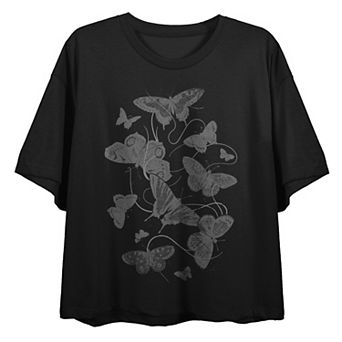 Juniors' Butterfly Flight Graphic Tee