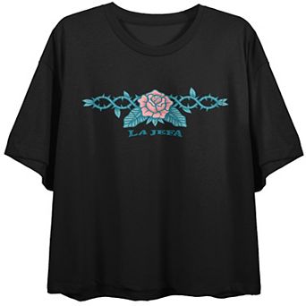 Juniors' Rose & Thorns La Jefa Graphic Tee