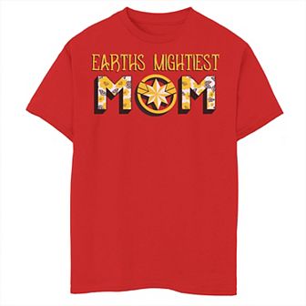 Boys 8-20 Marvel Captain Marvel Mother's Day Earth's Mightiest Mom Graphic Tee