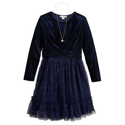 plus sequin twist front dress Swoop UK - Plus Size