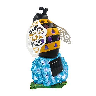 Evergreen Enterprises LED Solar Bug Zapper Honeybee Garden Statue