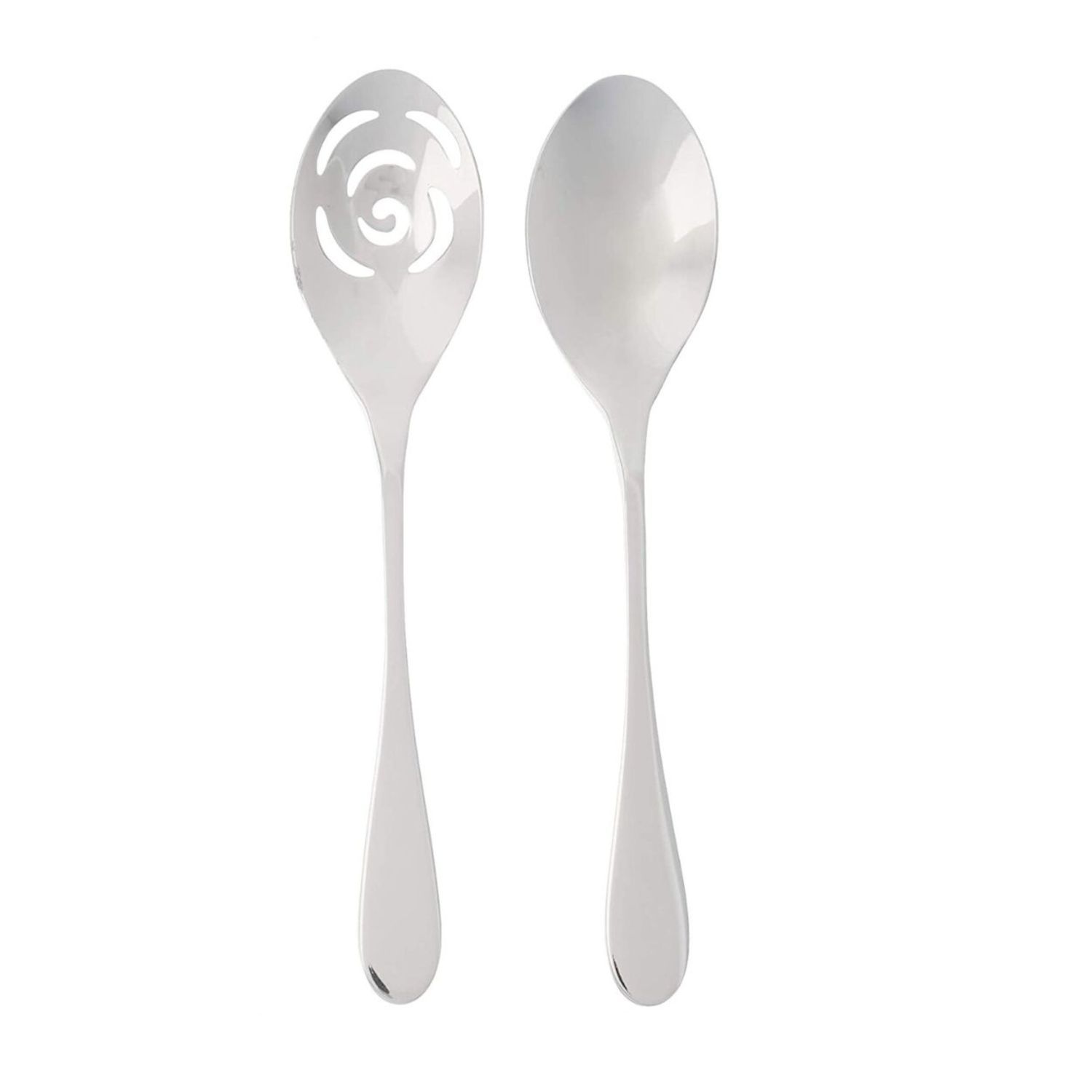 Knork XL Forged Silver Serving Spoons - 2 Piece Set
